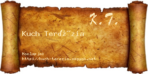 Kuch Terézia névjegykártya